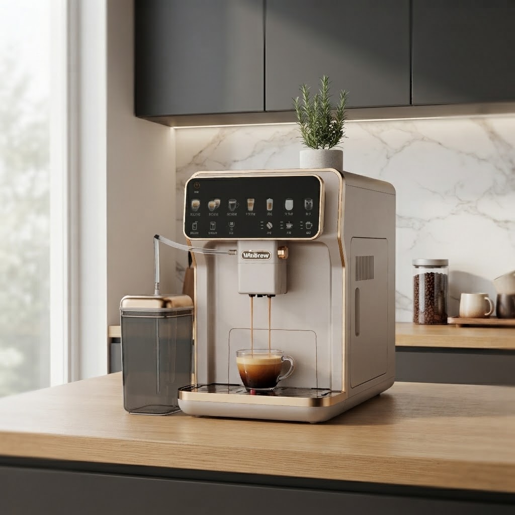 Premium Fully Automatic Espresso Machine 2026 premium fully automatic espresso machine on a modern kitchen counter